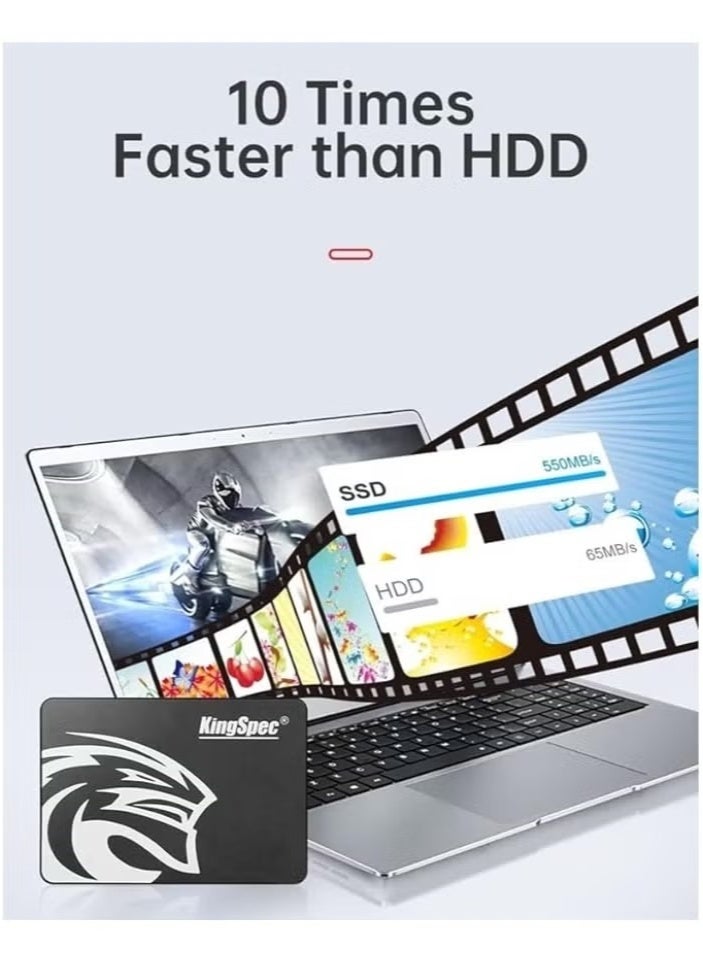 كينجس بيك محرك أقراص الحالة الصلبة KingSpec P3 مقاس 2.5 بوصة SATA بسعة 1 تيرابايت لأجهزة الكمبيوتر المكتبية والمحمولة وأجهزة PS5 وXbox، مقاوم للصدمات والاهتزازات، بتقنية 3D NAND - Image 5